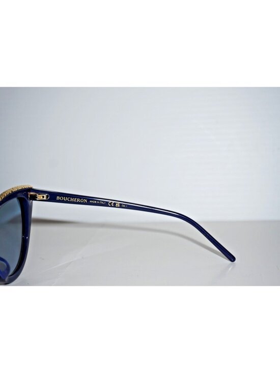 BOUCHERON BC 0116S 002 Blue Acetate, Metal Sunglasses France Designer main image 4
